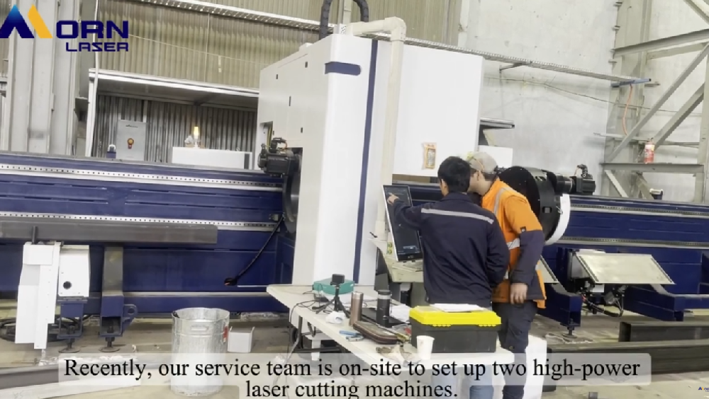 Customer Site Shooting | 2 Sets High Power Fiber Laser Cutting Machines