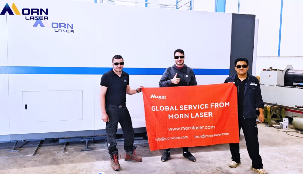 Customer Site Shooting | Morn Laser 20KW Bevel Laser Cutting Machine