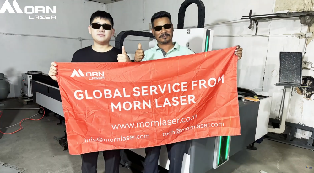 Customer Site Shooting | Morn Laser 1500W Fiber Laser Cutting Machine