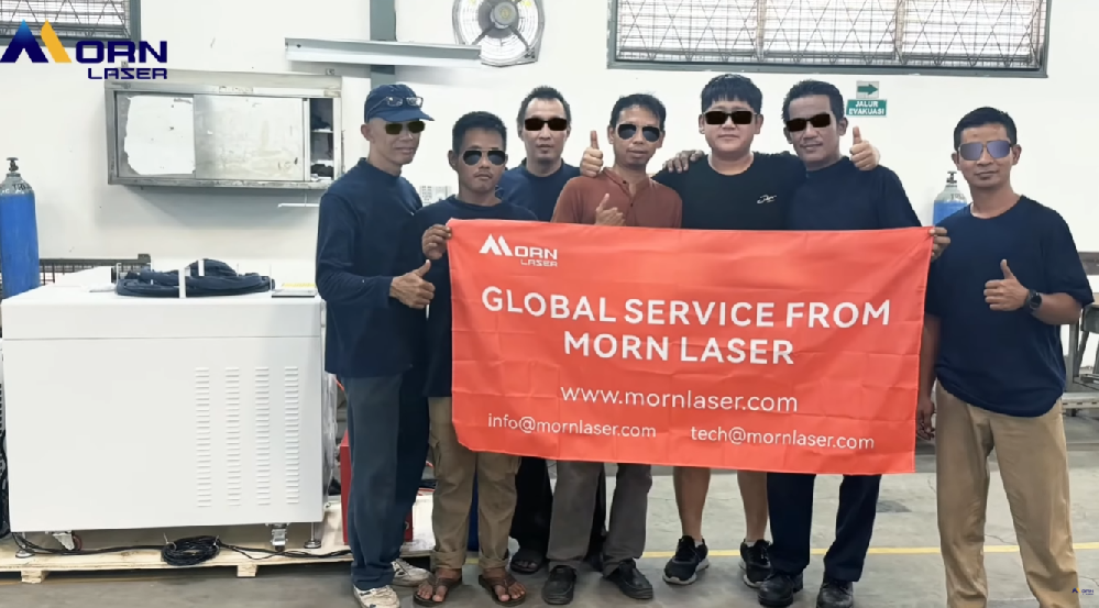 Customer Site Shooting | Morn Fiber Laser Cutting Machine & Handheld Laser Welding Machines
